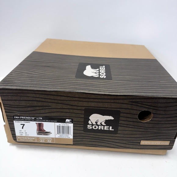 Sorel Women's 1964 Premium LTR, Cappuccino/Oxford Tan, size 7 - NEW - Picture 6 of 6